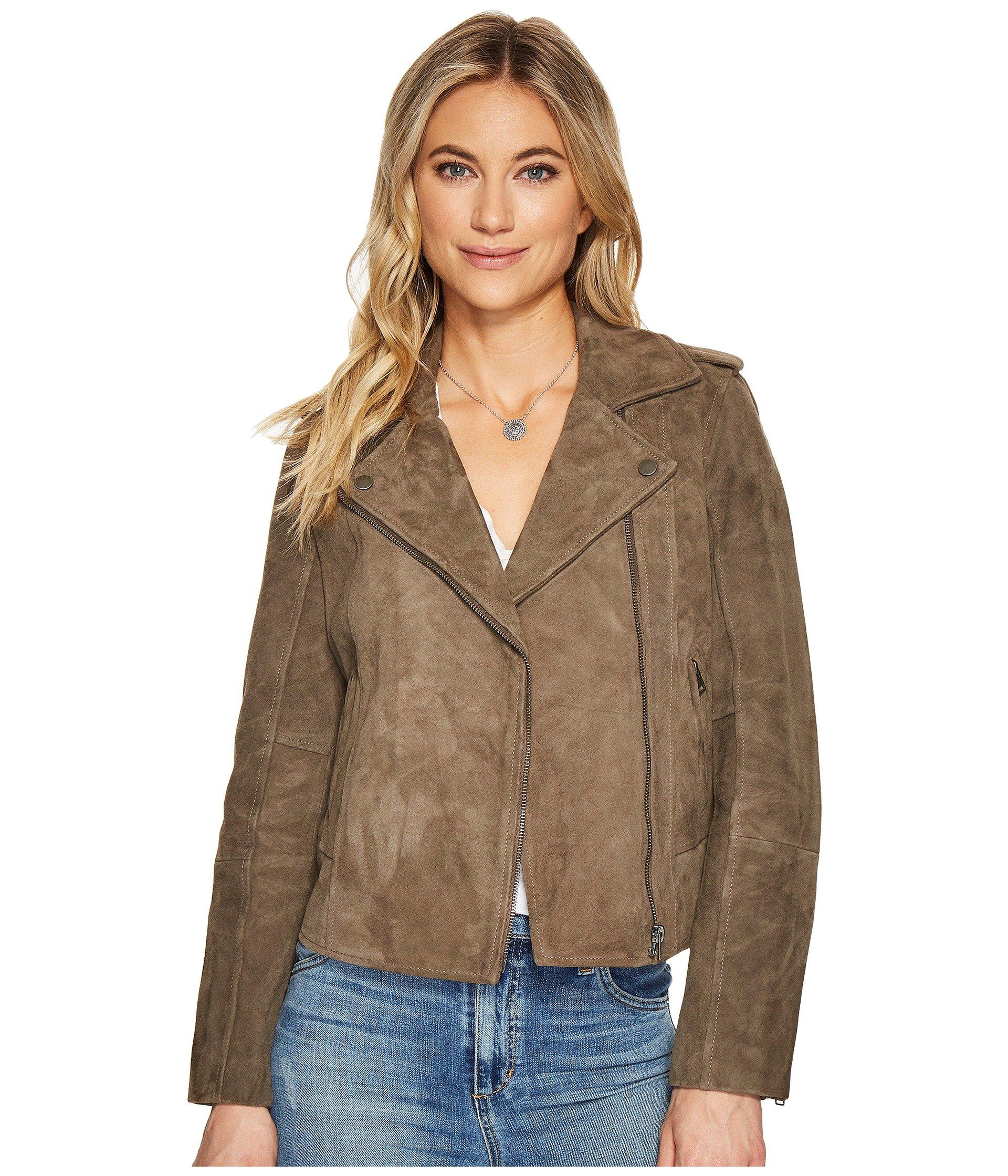 lucky brand suede moto jacket