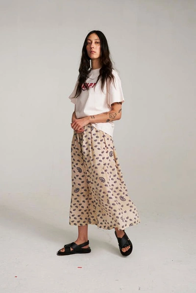 Etre Cecile Paisley Maxi Skirt In Pearl Paisley