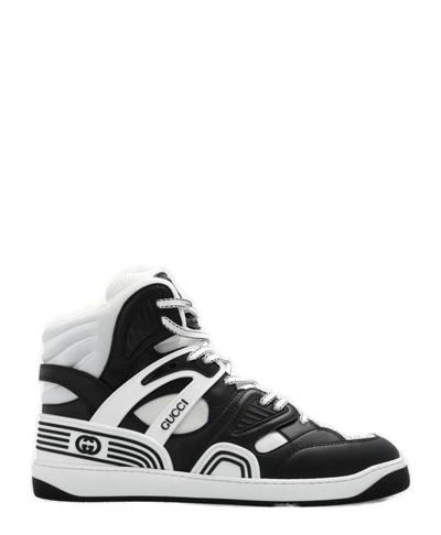 Gucci Basket High-top Trainers In Black