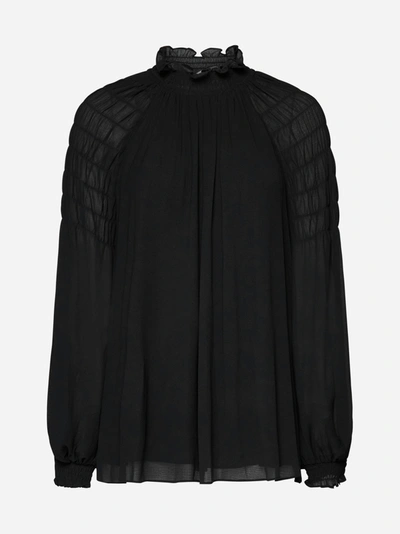 Mode Blouses Transparante blousen See by Chloé See by Chlo\u00e9 Transparante blouse nude casual uitstraling 