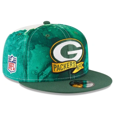 New Era Green Bay Packers 2022 Sideline 9fifty Ink Dye Snapback Hat