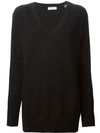 Equipment Asher Oversized Cashmere Sweater In Charcoal