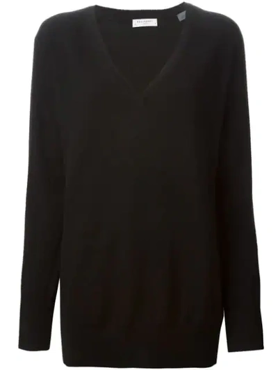 Equipment Asher Oversized Cashmere Sweater In Charcoal