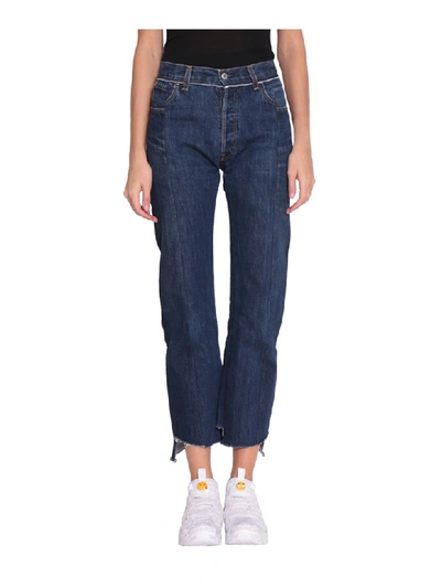 Vetements Reworked Push-up Cotton Denim Jeans In Blu