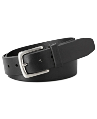 Fossil Joe Casual Leather Belt In Black