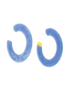 Cult Gaia Kennedy Large Hoop Earrings In Blue