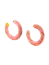 Cult Gaia Kennedy Large Hoop Earrings In Pink