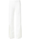 The Row Gala Wide Leg Acetate Pants In Off White