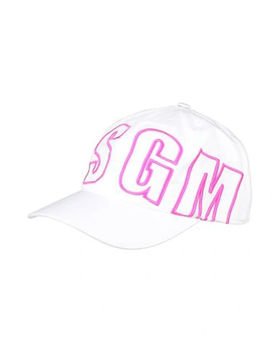 Msgm Logo-print Baseball Cap In White