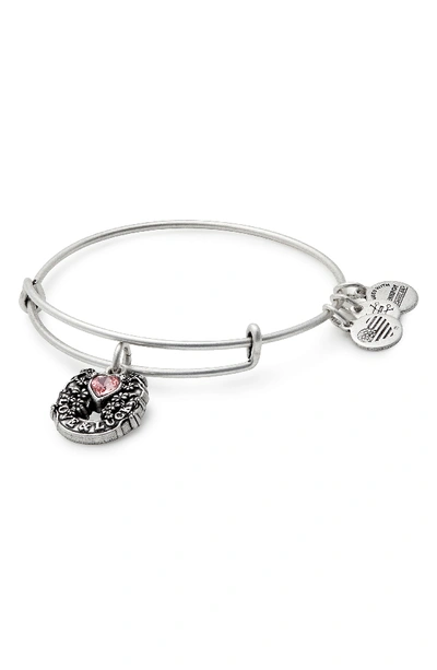 Alex And Ani Fortune's Favor Adjustable Wire Bangle (nordstrom Exclusive) In Russian Silver