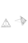 Alex And Ani Harry Potter(tm) Deathly Hallows(tm) Earrings In Silver