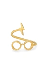 Alex And Ani Harry Potter(tm) Glasses Wrap Ring In Gold