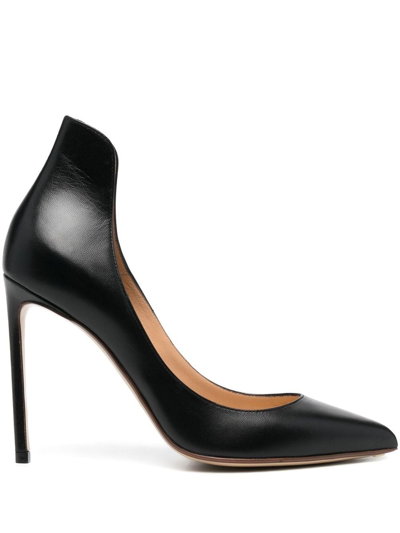 Francesco Russo High-heel Pointed-toe Pumps In Nero