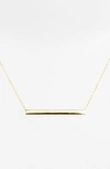 Argento Vivo Bar Pendant Necklace In Silver/ Gold