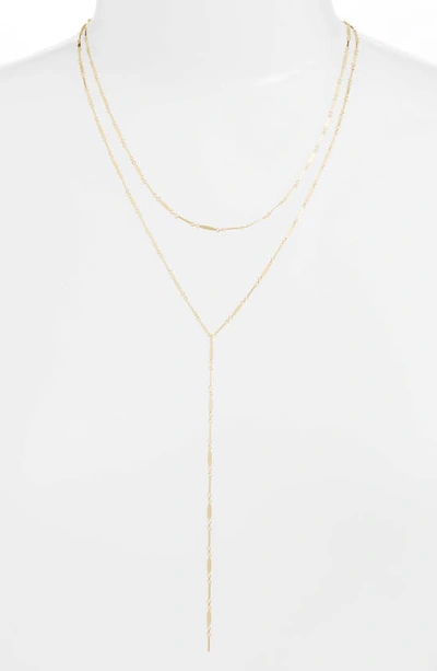 Argento Vivo Mirror Bar Multistrand Y-necklace In Gold