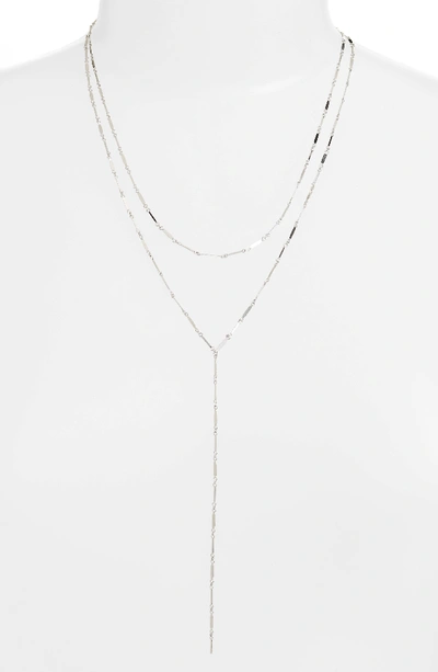 Argento Vivo Mirror Bar Multistrand Y-necklace In Silver