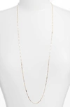 Argento Vivo Long Mirror Bar Station Necklace In Gold