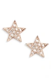 Dana Rebecca Designs 'julianne Himiko' Diamond Star Stud Earrings In Rose Gold