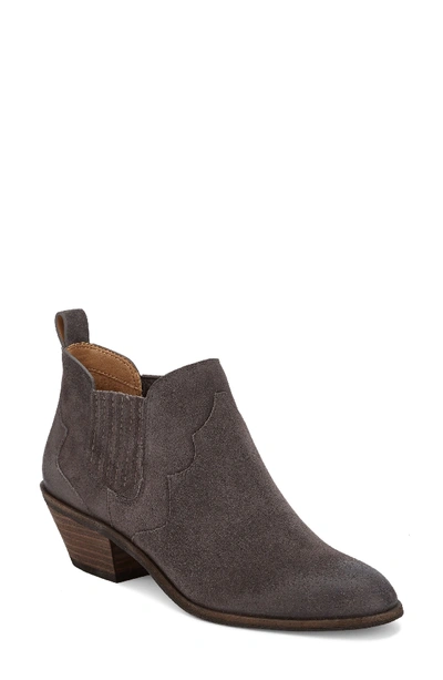 G.h. Bass & Co. Naomi Booties Women's Shoes In Charcoal Suede