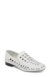 1.state Flintia Studded Flat In White Leather