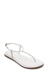 Bernardo Lilly Flat Thong Sandals In White