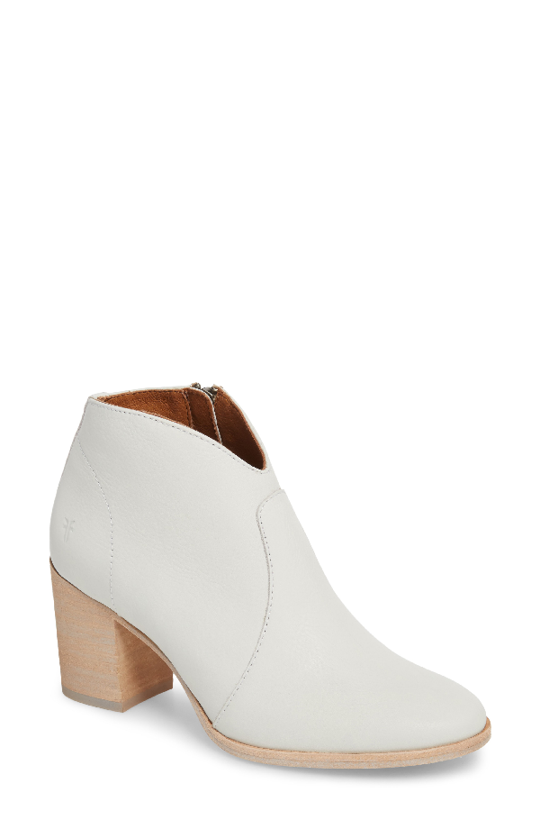frye white ankle boots