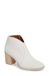 Frye Nora Bootie In White Leather