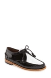 G.h. Bass & Co. 'winnie' Leather Oxford In Black/ White Leather