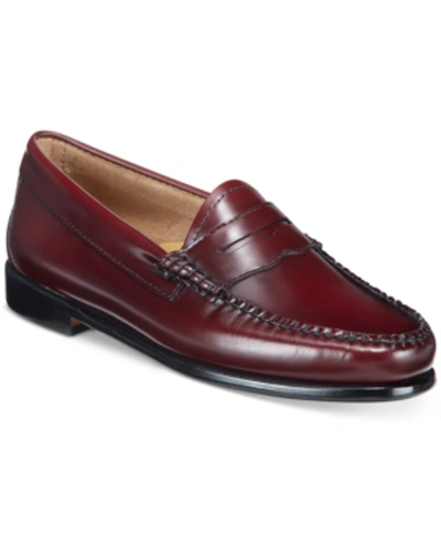 G.h. Bass & Co. Women's Weejuns Whitney Penny Loafers Women's Shoes In Cordovan