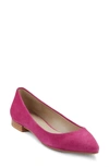 G.h. Bass & Co. Kayla Pointy Toe Flat In Orchid Suede