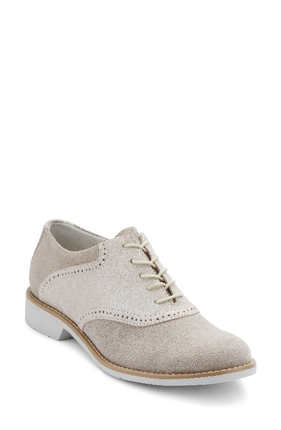 G.h. Bass & Co. G.h. Bass And Co. Dora Lace-up Oxford In Soft Grey/ Silver Suede