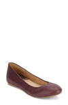 G.h. Bass & Co. Felicity Ballet Flat In Eggplant Leather