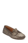 G.h. Bass & Co. Patricia Driving Moccasin In Soft Gold Suede