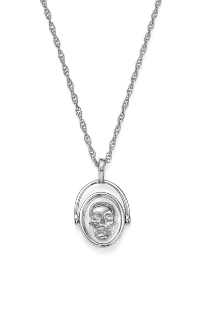Iconery X Michelle Branch Spinning Pendant Necklace In Sterling Silver