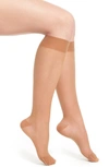 Item M6 Sheer Compression Knee High Socks In Sun