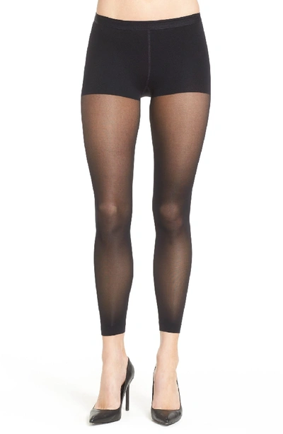 Item M6 Sheer Footless Tights In Black