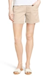 Jag Jeans Ainsley Pull-on Stretch Twill Shorts In Stone
