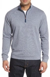Johnnie-o Sully Quarter Zip Pullover In Meteor