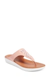 Fitflop Banda Sandal In Dusty Pink Leather