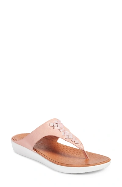 Fitflop Banda Sandal In Dusty Pink Leather