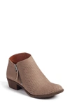 Lucky Brand Brielley Perforated Bootie In Brindle Suede