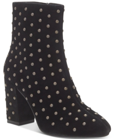 Lucky Brand Women's Wesson Studded Booties Women's Shoes In Black