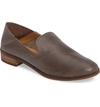 Lucky Brand Cahill Flat In Dark Driftwood Leather