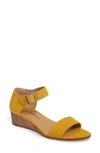 Lucky Brand Riamsee Sandal In Saffron Leather