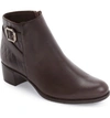 Munro 'jolynn' Bootie In Brown Quilted Leather
