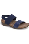 Munro 'pisces' Sandal In Blue Suede