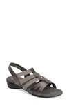 Munro Destiny Sandal In Pewter Leather