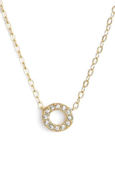 Nadri Initial Pendant Necklace In O Gold