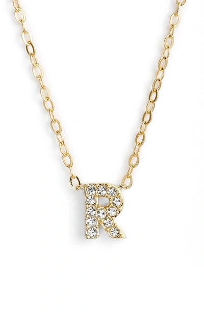 Nadri Initial Pendant Necklace In R Gold