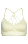 Alo Yoga 'sunny Strappy' Soft Cup Bralette In Citrine Glossy